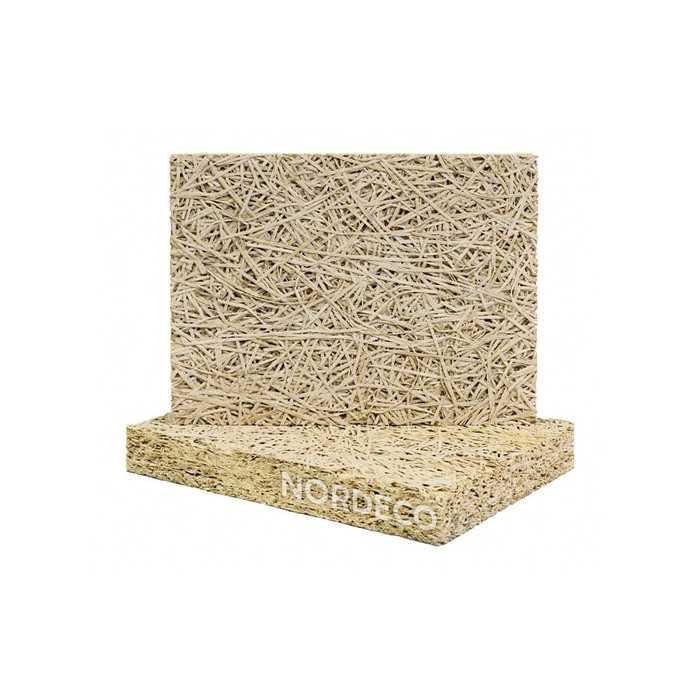 Фибролитовая плита Nordeco ФП 400-25Б 2400х600х25 низкой плотности на белом цементе